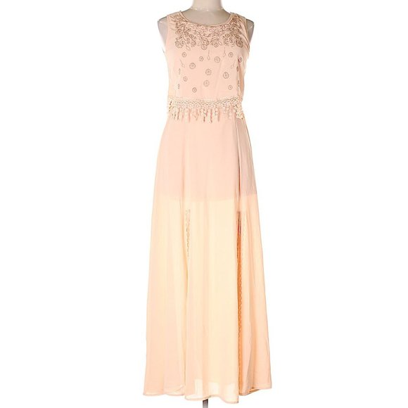 Marineblu Lace with Cut Out Back Maxi Dress - Picture 1 of 3